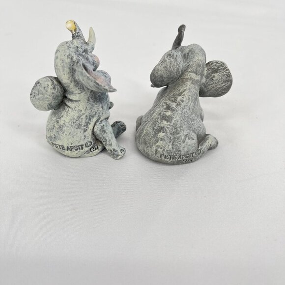 Pete Apsit Holy Herd Noah's Ark Set Of 2 Elephants Vintage - Picture 4 of 4